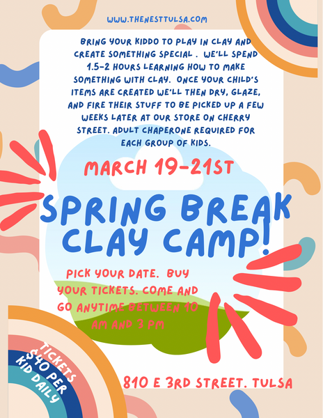 Spring Break Clay Camp Workshop